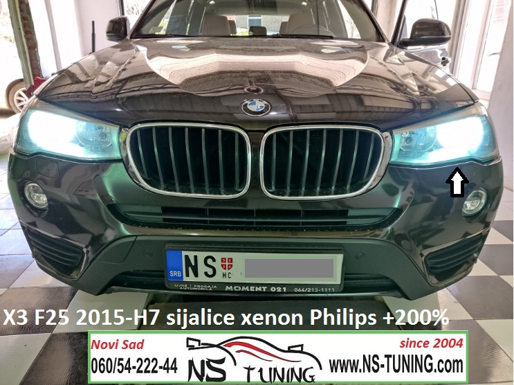 bmw x3 f25 2024 2015 2016 2017 xenon sijalica h7 set canbus ugradnja novi sad ns tuning